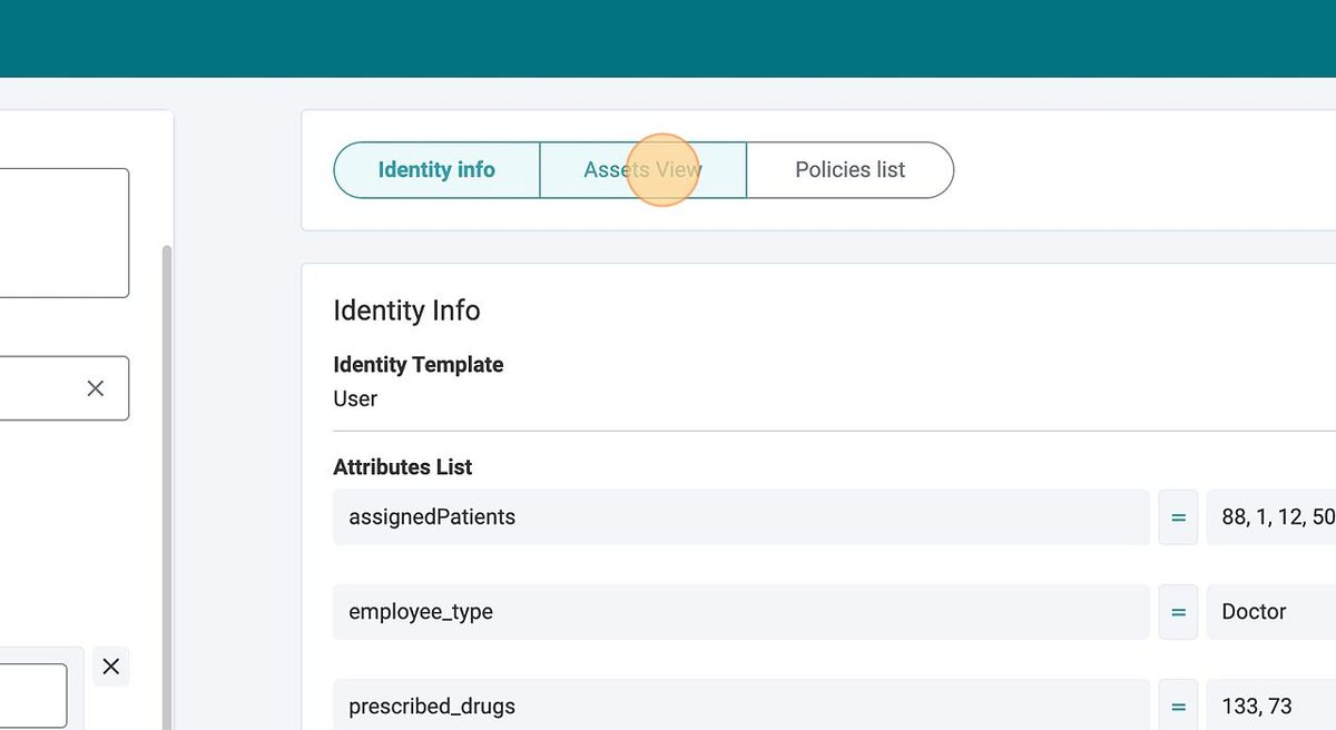 Identity Info tab of the response